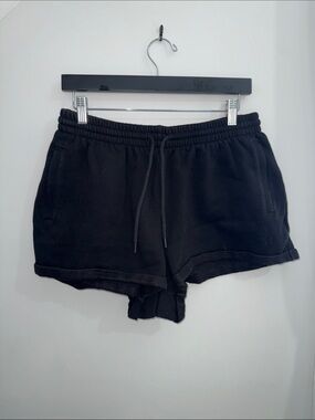 PINK Victoria's Secret Black Athletic Drawstring Shorts